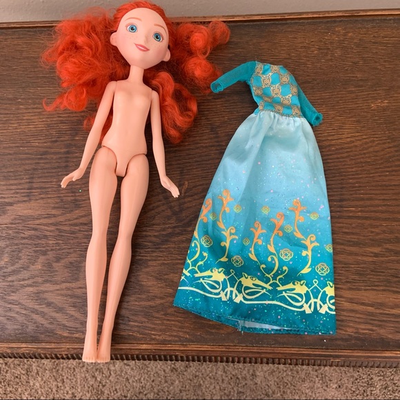 Toys Disney Hasbro Merida Barbie Doll Blue Dress B5825 Poshmark